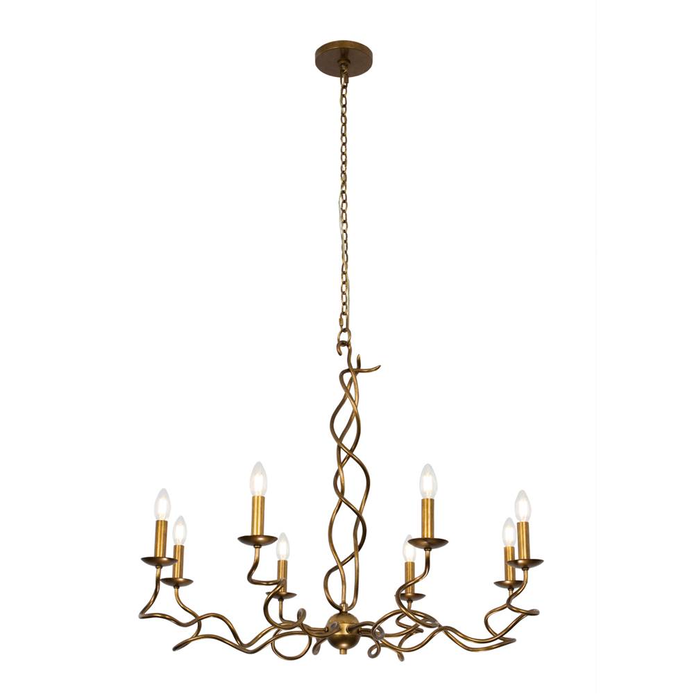 Kalco Lighting 529256ORB Oil Rubbed Bronze Rizo 36-in 8 Light Socket Oil Rubbed Bronze Chandelier Image 5