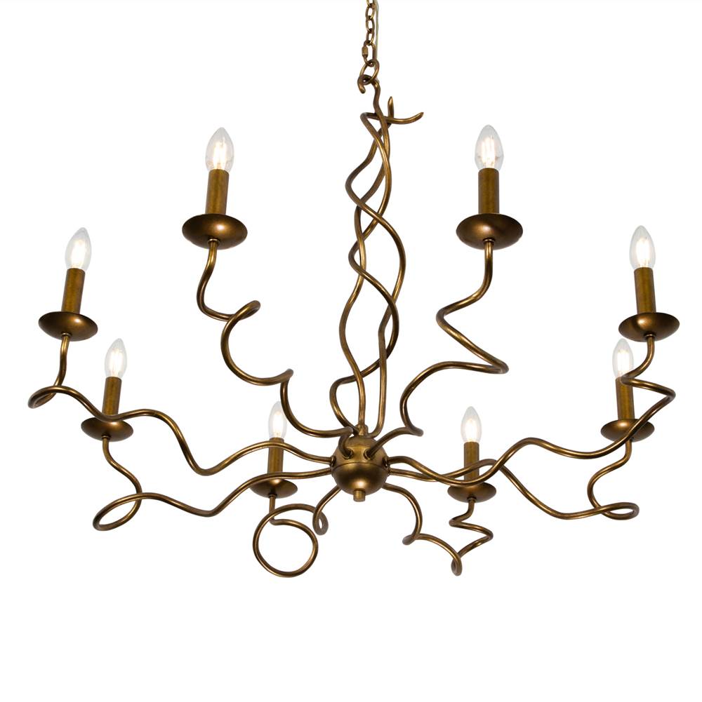 Kalco Lighting 529256ORB Oil Rubbed Bronze Rizo 36-in 8 Light Socket Oil Rubbed Bronze Chandelier Image 3