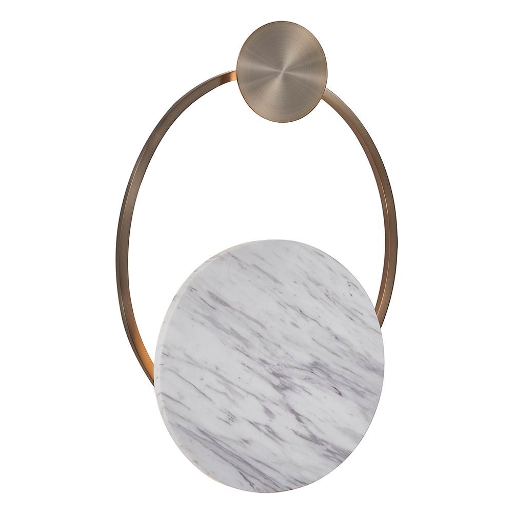 Kalco Lighting Spilla 18-in 1 Light Led Brushed Champagne Gold Wall Sconce