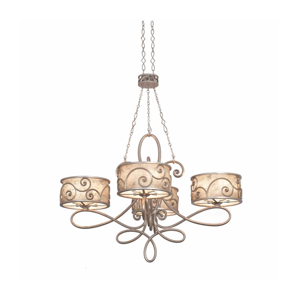 Kalco Lighting Windsor 38-in 20 Light Socket Aged Silver Chandelier