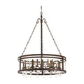Kalco Lighting Morris 42-in 24 Light Socket Bronze Chandelier