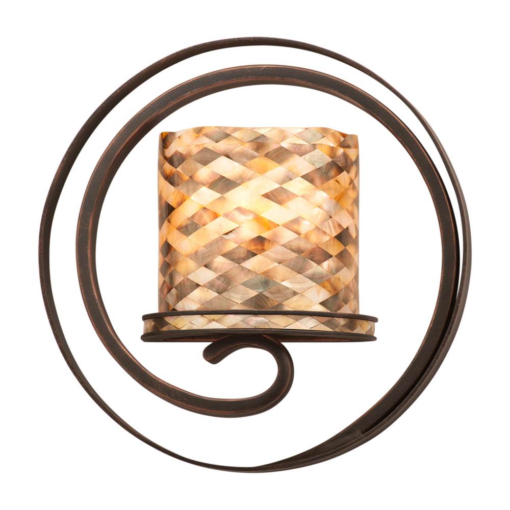 Kalco Lighting Monaco 14-in 1 Light Socket Antique Copper Wall Sconce