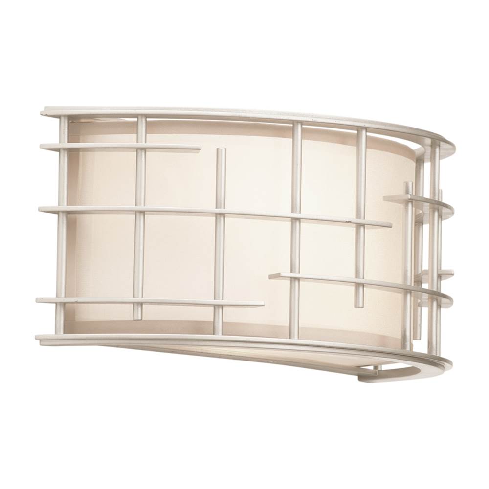 Kalco Lighting Atelier 6-in 2 Light Socket Tarnished Silver Wall Sconce