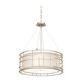 Kalco Lighting Atelier 23-in 4 Light Socket Tarnished Silver Pendant