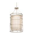 Kalco Lighting Atelier 18-in 8 Light Socket Tarnished Silver Chandelier