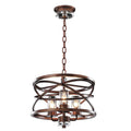 Kalco Lighting Eternity 17-in 3 Light Socket Etruscan Bronze Chandelier