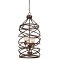 Kalco Lighting Eternity 17-in 4 Light Socket Etruscan Bronze Pendant