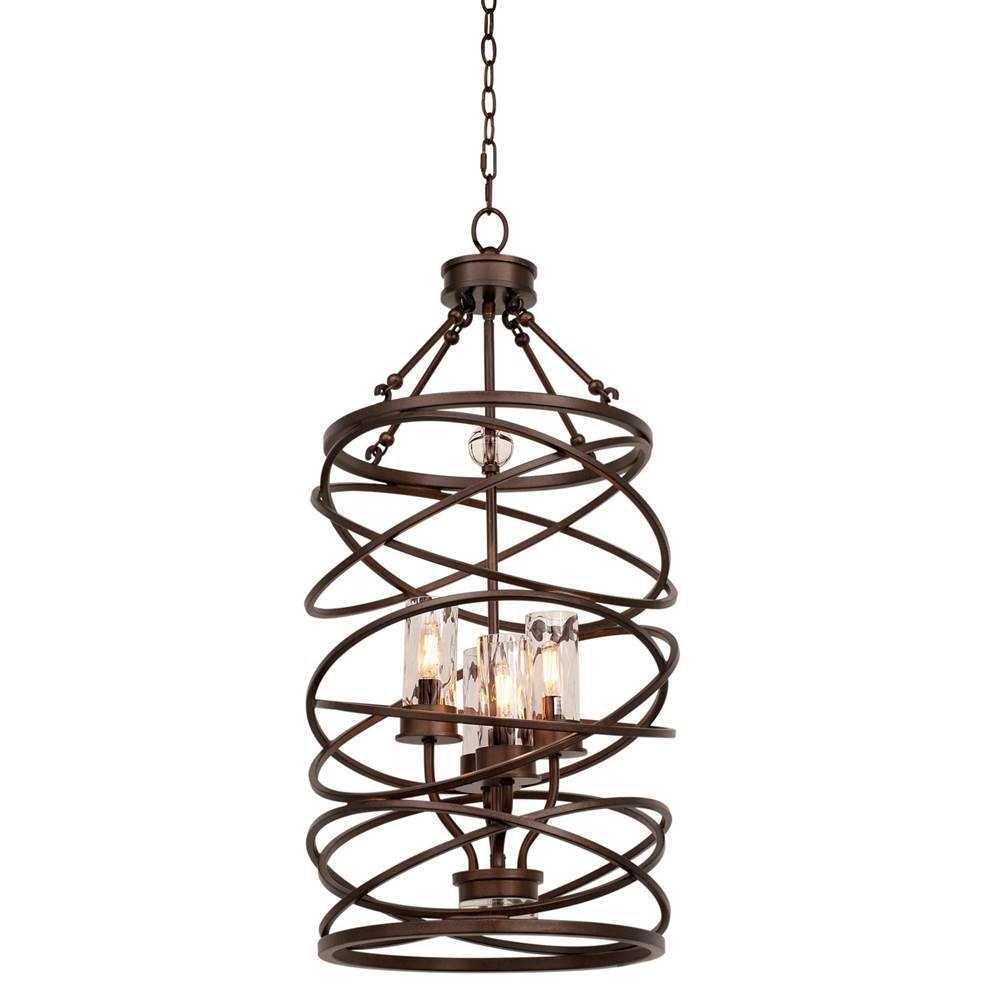Kalco Lighting Eternity 17-in 4 Light Socket Etruscan Bronze Pendant