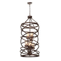 Kalco Lighting Eternity 20-in 8 Light Socket Etruscan Bronze Pendant