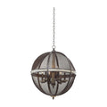 Kalco Lighting Coronado 24.5-in 6 Light Socket Florence Gold Chandelier