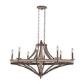 Kalco Lighting Coronado 44-in 8 Light Socket Florence Gold Chandelier