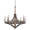 Kalco Lighting 7049FG Florence Gold Coronado 32-in 8 Light Socket Florence Gold Chandelier Image 1