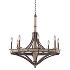 Kalco Lighting 7049FG Florence Gold Coronado 32-in 8 Light Socket Florence Gold Chandelier Image 1