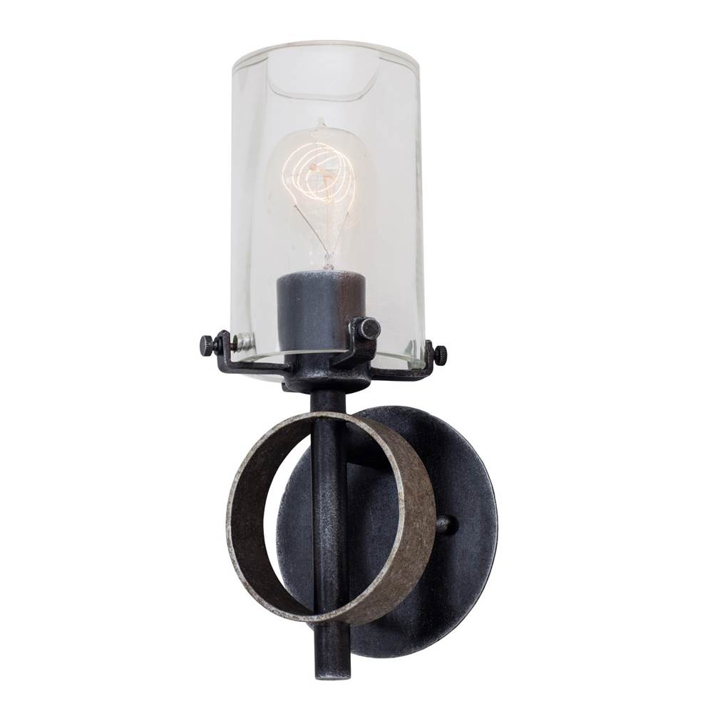 Kalco Lighting Irvine 12-in 1 Light Socket Vintage Iron Wall Sconce