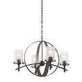 Kalco Lighting 7097VI Vintage Iron Irvine 26.5-in 4 Light Socket Vintage Iron Chandelier Image 1