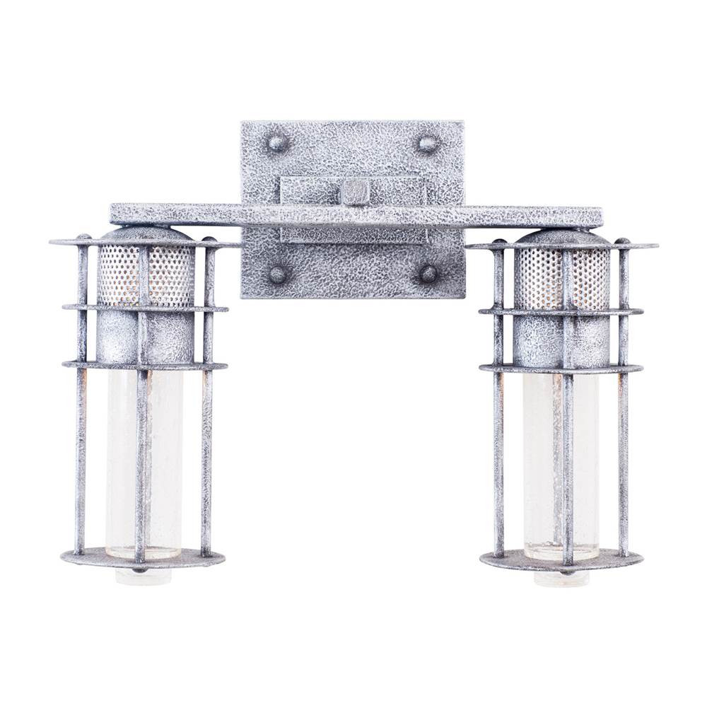 Kalco Lighting Anchorage 16-in 2 Light Socket Rugged Iron Bath Wall Sconce