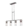 Kalco Lighting Anchorage 28-in 4 Light Socket Rugged Iron Linear Pendant