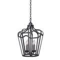 Kalco Lighting Livingston 14-in 4 Light Socket Charcoal Pendant