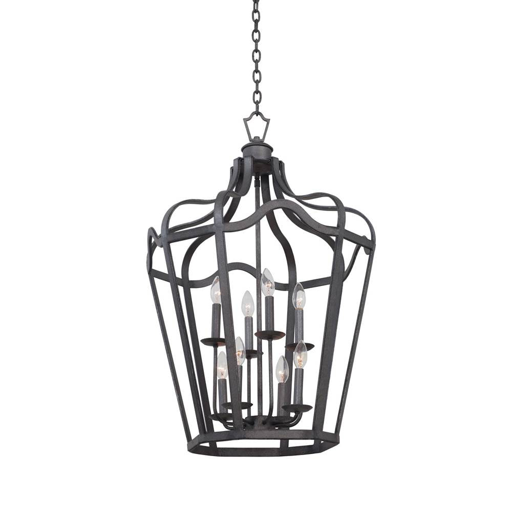 Kalco Lighting Livingston 22-in 6 Light Socket Charcoal Chandelier