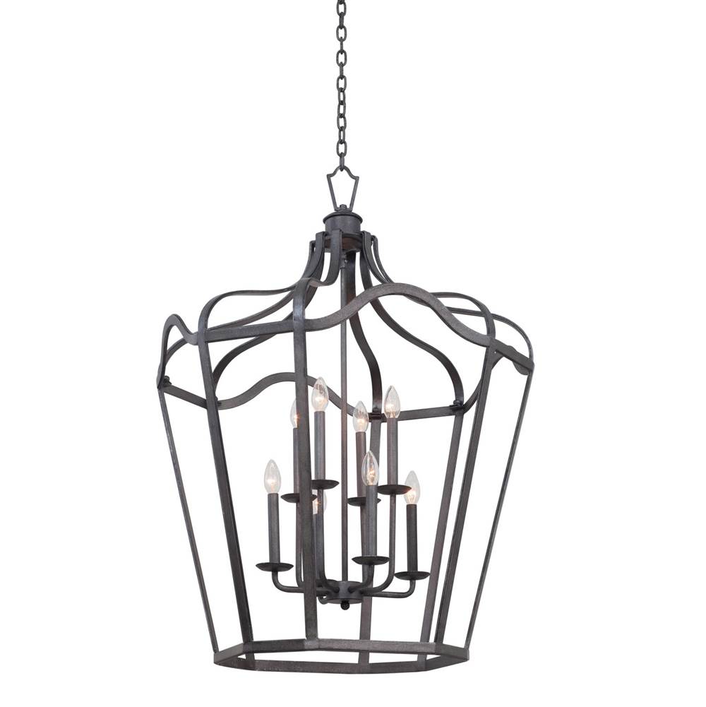 Kalco Lighting Livingston 28-in 6 Light Socket Charcoal Chandelier
