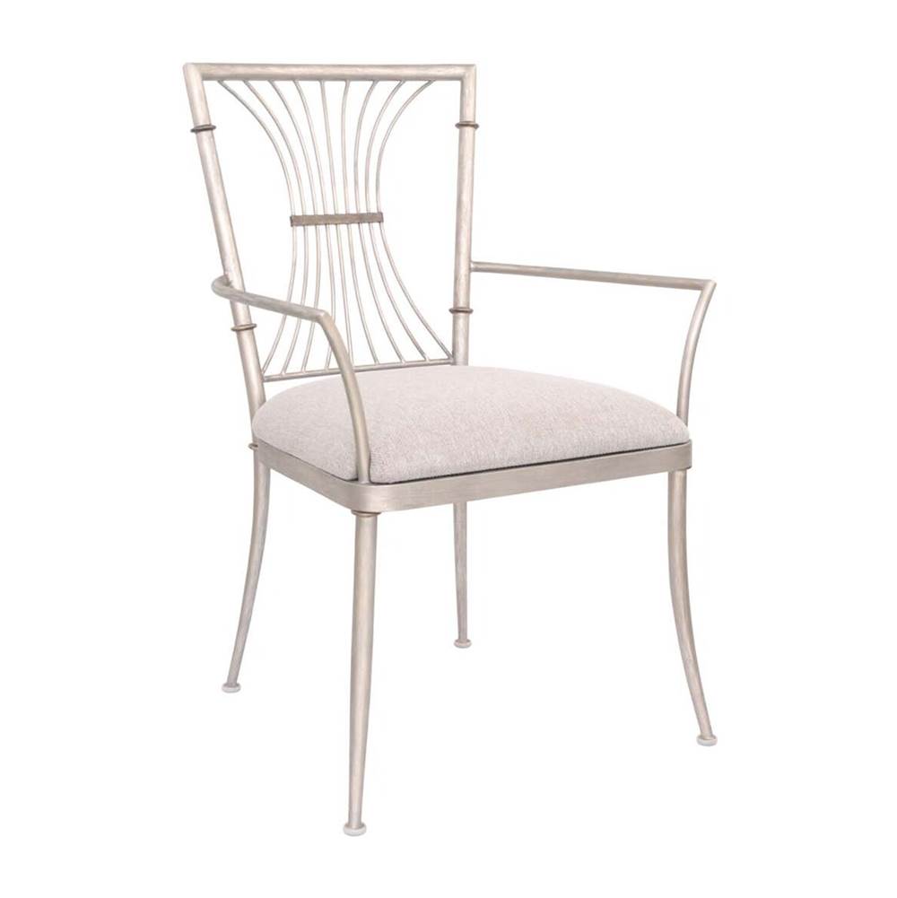 Kalco Lighting 800101PS Pearl Silver Bal Harbour 36-in Pearl Silver Chair Image 1