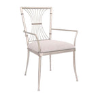 Kalco Lighting 800101PS Pearl Silver Bal Harbour 36-in Pearl Silver Chair Image 1