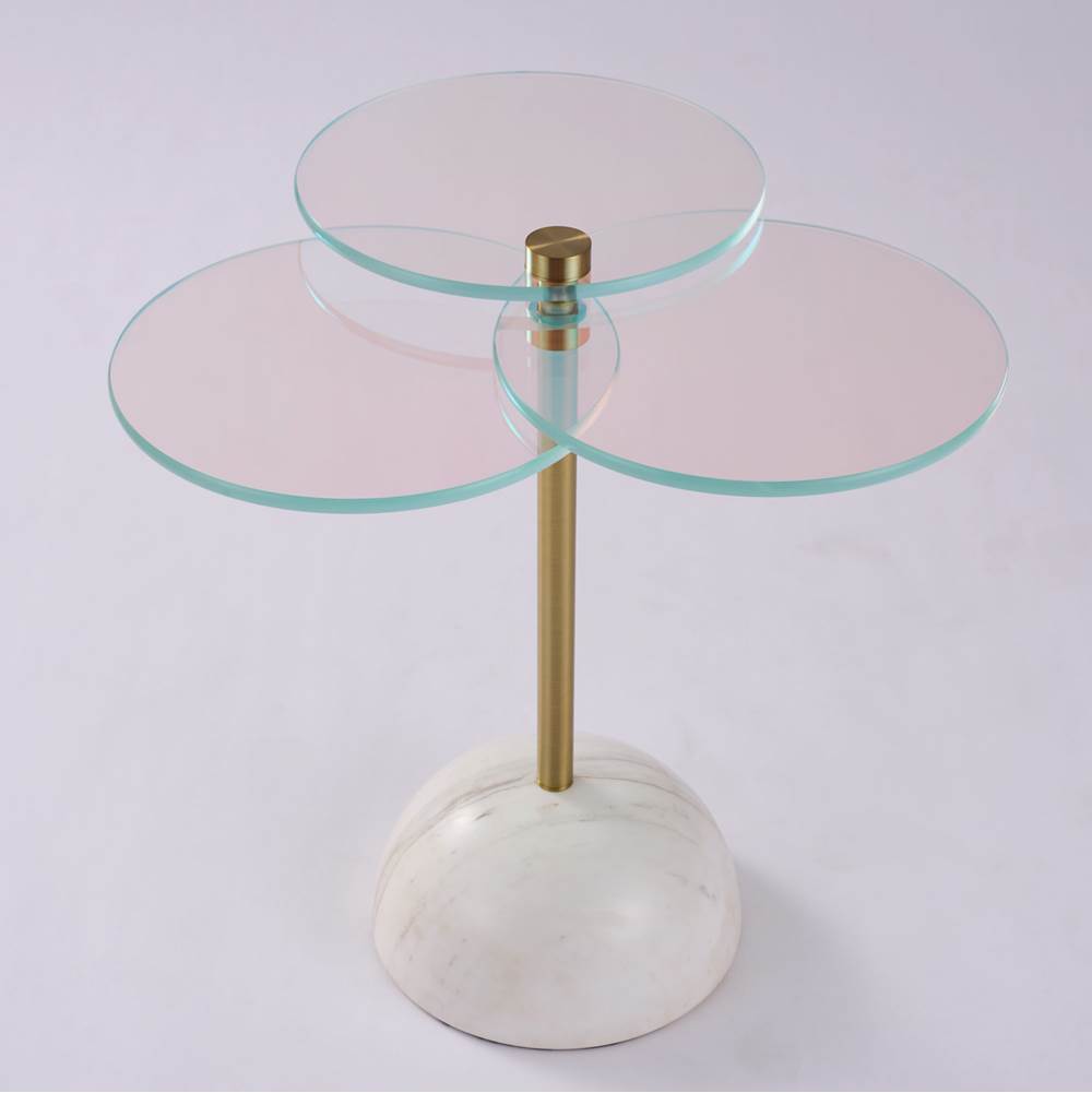 Kalco Lighting Petali 22-in Natural Brass Table
