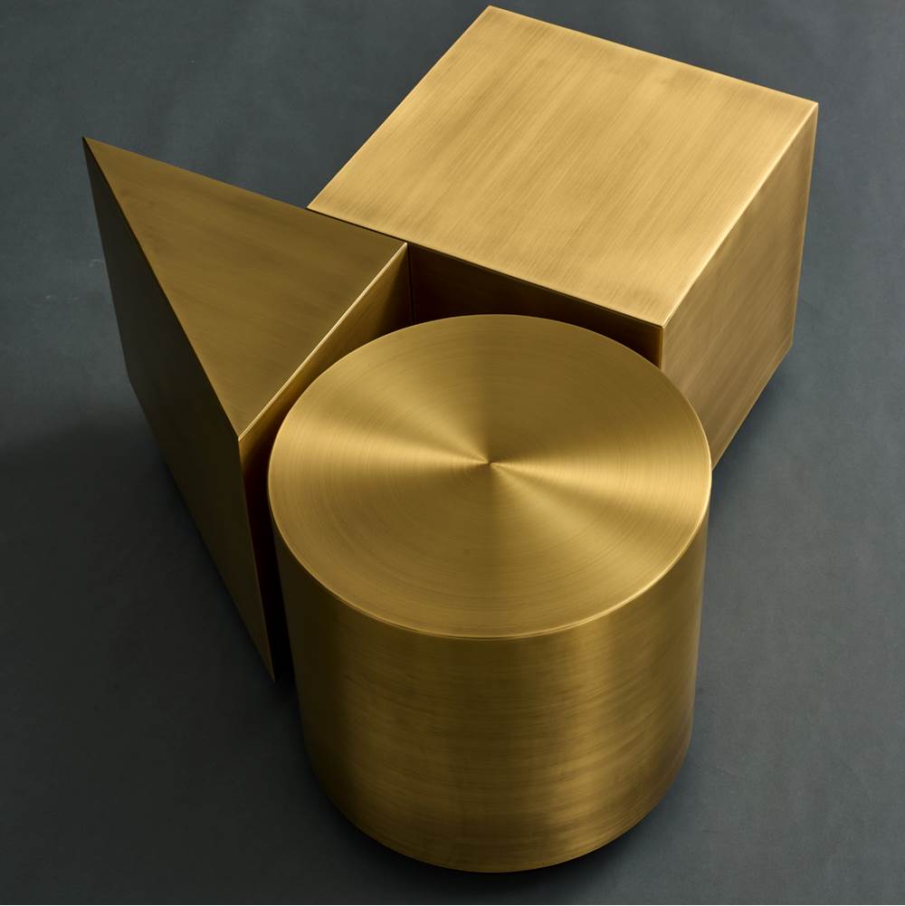 Kalco Lighting Forme 18-in Satin Bronze Table
