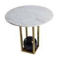 Kalco Lighting 801004 Natural Brass Luna 20-in Natural Brass Table Image 1