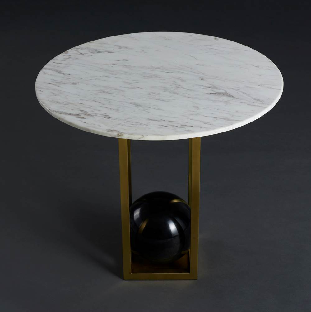 Kalco Lighting 801004 Natural Brass Luna 20-in Natural Brass Table Image 7