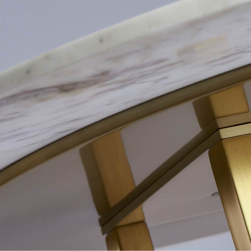 Kalco Lighting 801004 Natural Brass Luna 20-in Natural Brass Table Image 4