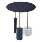 Kalco Lighting 801104 Natural Brass With Matte Black Calcolo 20-in Natural Brass/matte Black Table Image 1