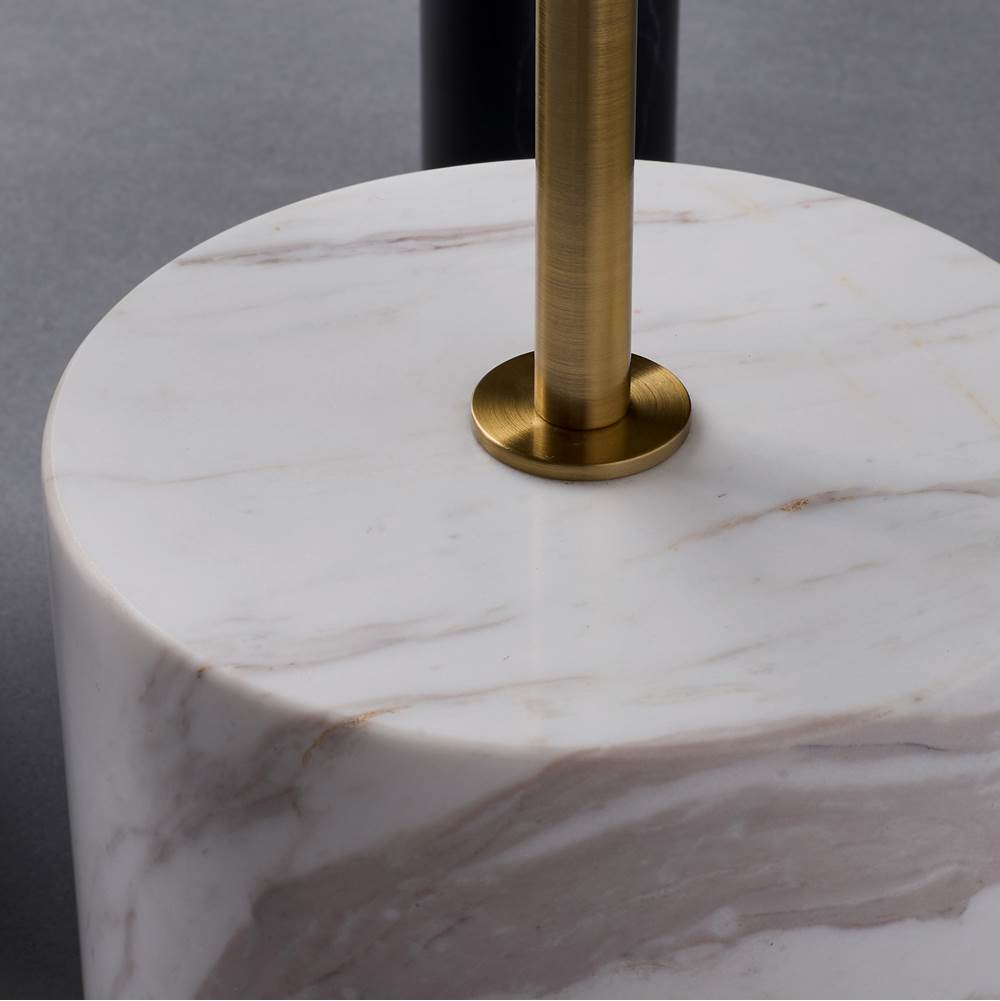 Kalco Lighting 801104 Natural Brass With Matte Black Calcolo 20-in Natural Brass/matte Black Table Image 5