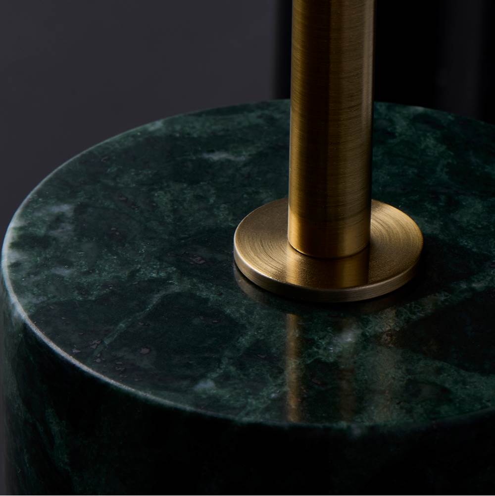 Kalco Lighting 801104 Natural Brass With Matte Black Calcolo 20-in Natural Brass/matte Black Table Image 3