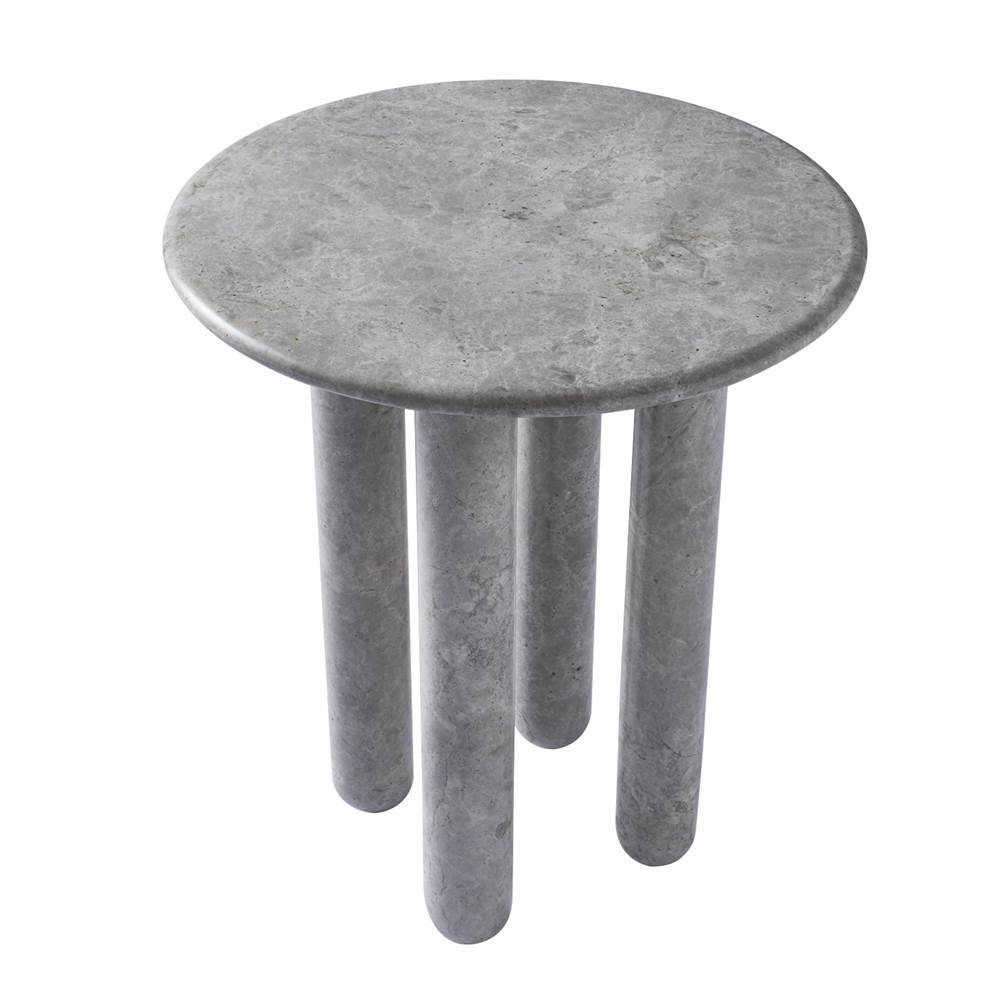 Kalco Lighting 801204 Natural Gray Marble Marmo 18-in Natural Gray Marble Table Image 1