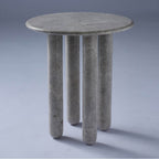 Kalco Lighting 801204 Natural Gray Marble Marmo 18-in Natural Gray Marble Table Image 7