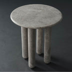 Kalco Lighting 801204 Natural Gray Marble Marmo 18-in Natural Gray Marble Table Image 6
