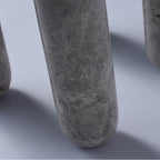 Kalco Lighting 801204 Natural Gray Marble Marmo 18-in Natural Gray Marble Table Image 4