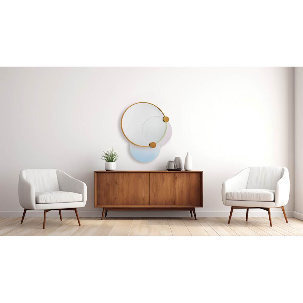 Kalco Lighting 803505 True Brass Colorways 36-in True Brass Mirror Image 2