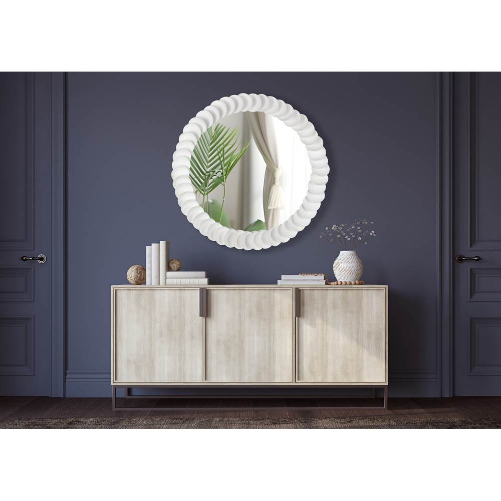 Kalco Lighting 803605 Matte White Cocco 31-in Matte White Mirror Image 2