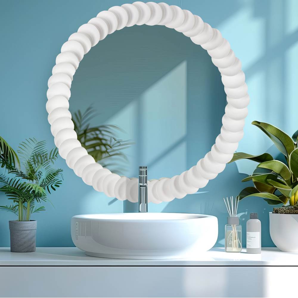 Kalco Lighting Cocco 31-in Matte White Mirror