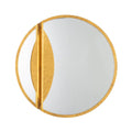 Kalco Lighting 803905 Oxidized Gold Leaf Divisio 30-in Oxidized Gold Leaf Mirror Image 1
