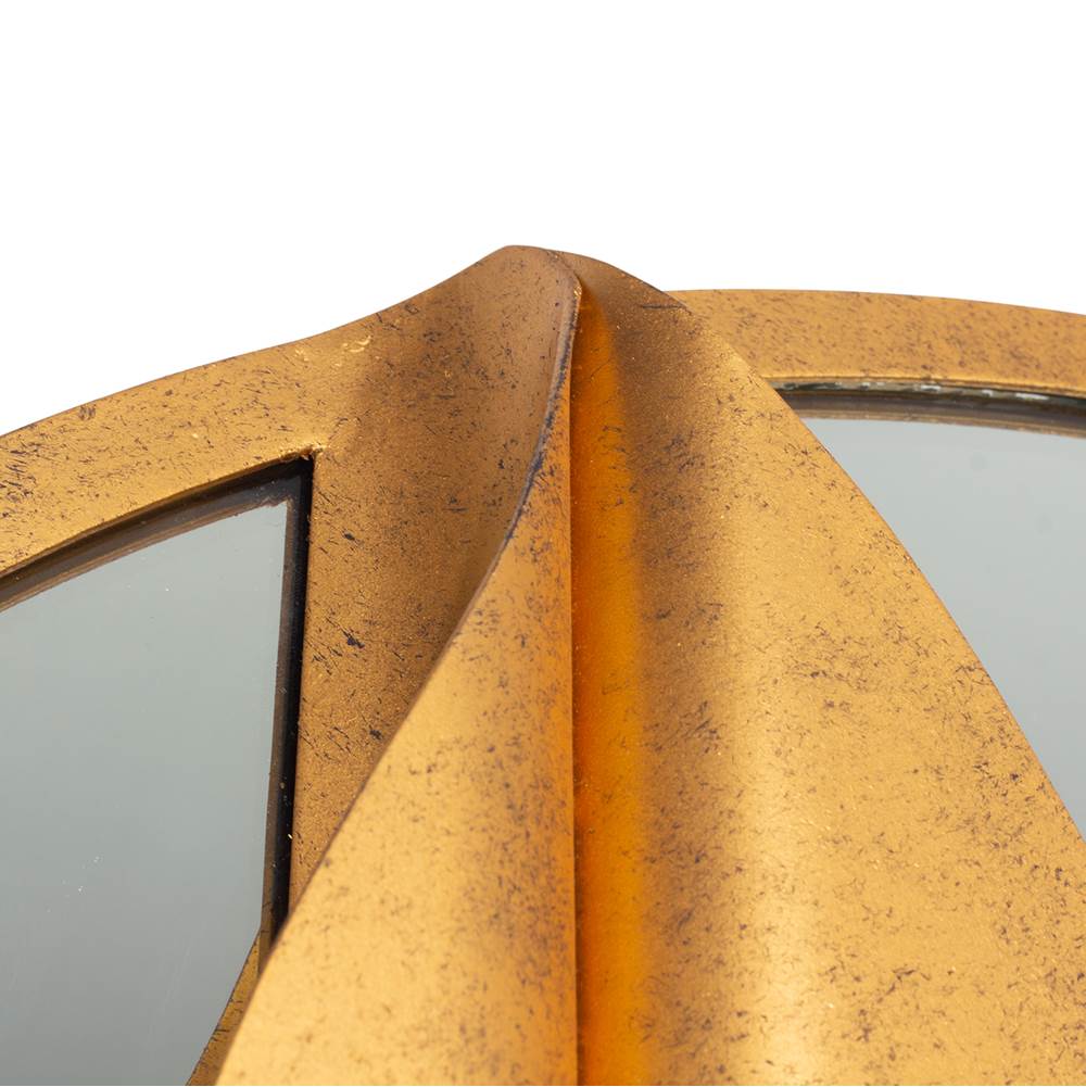 Kalco Lighting 803905 Oxidized Gold Leaf Divisio 30-in Oxidized Gold Leaf Mirror Image 6