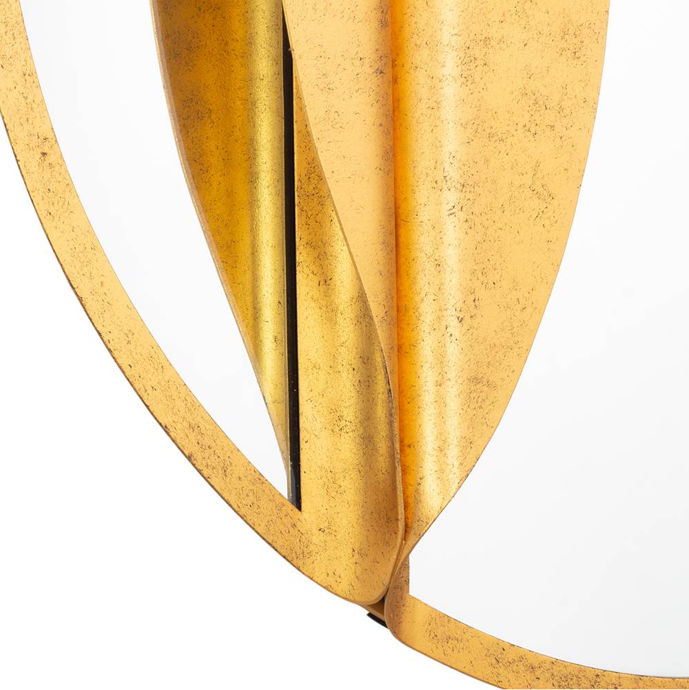 Kalco Lighting 803905 Oxidized Gold Leaf Divisio 30-in Oxidized Gold Leaf Mirror Image 5