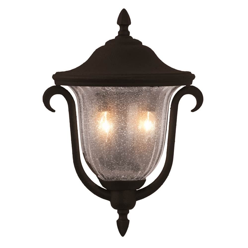 Kalco Lighting Santa Barbara Outdoor Santa Barbara Outdoor 18-in 2 Light Socket Burnished Bronze Outdoor Wall Sconce