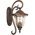Kalco Lighting Santa Barbara Outdoor Santa Barbara Outdoor 23-in 3 Light Socket Burnished Bronze Outdoor Wall Sconce