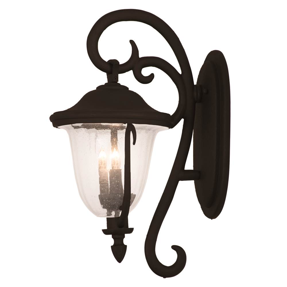 Kalco Lighting Santa Barbara Outdoor Santa Barbara Outdoor 27-in 4 Light Socket Burnished Bronze Outdoor Wall Sconce