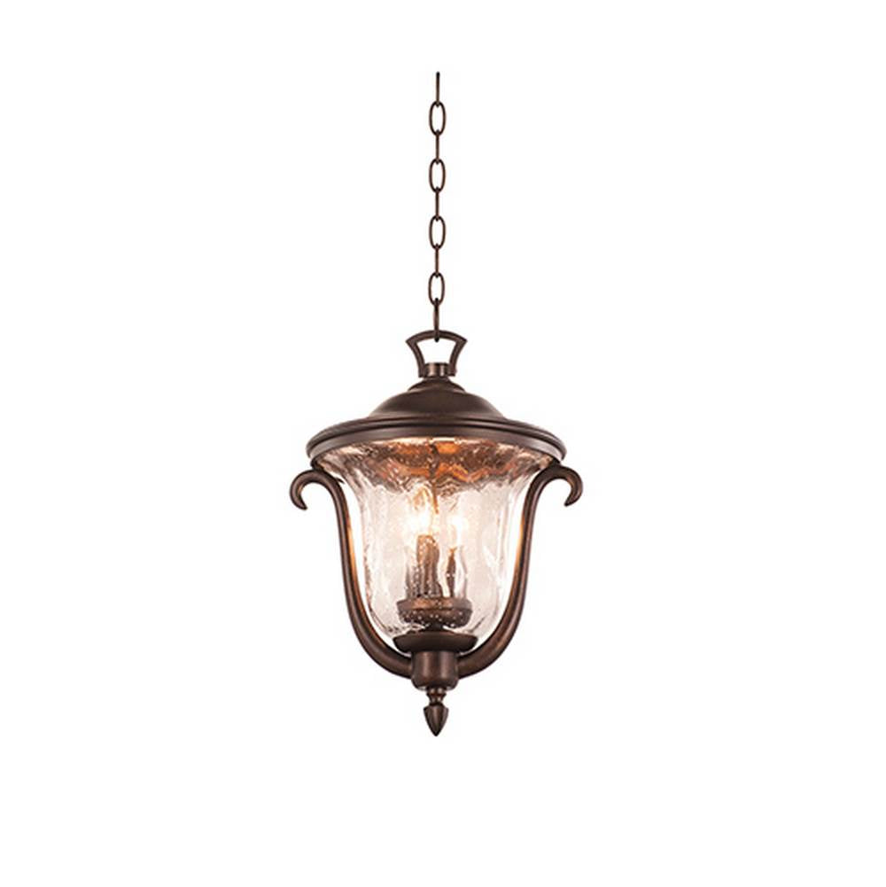 Kalco Lighting Santa Barbara Outdoor Santa Barbara Outdoor 13-in 3 Light Socket Burnished Bronze Outdoor Pendant