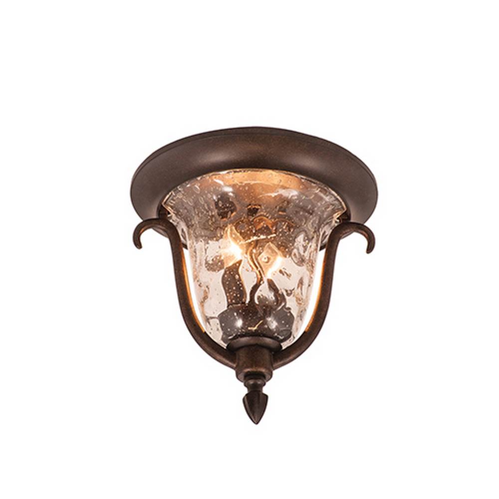 Kalco Lighting Santa Barbara Outdoor Santa Barbara Outdoor 11.5-in 2 Light Socket Burnished Bronze Flush Mount