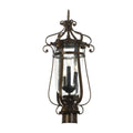 Kalco Lighting Hartford Outdoor Hartford Outdoor 24.2-in 3 Light Socket Burnished Bronze Outdoor Post Mount